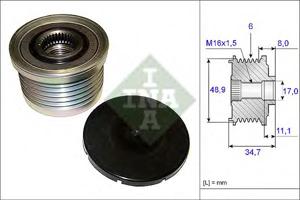 5523 ZEN koło pasowe alternatora