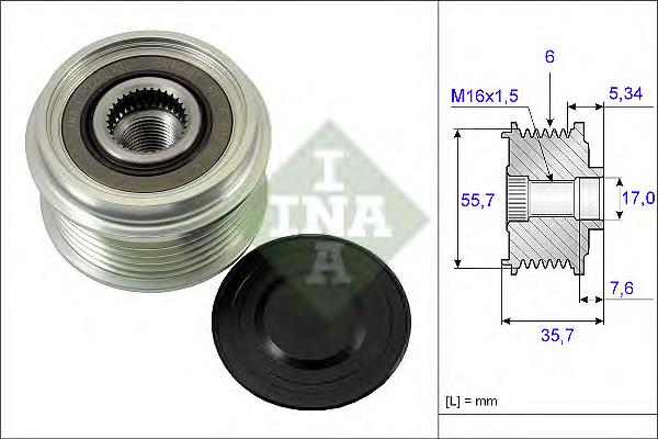 Koło pasowe alternatora Opel Antara