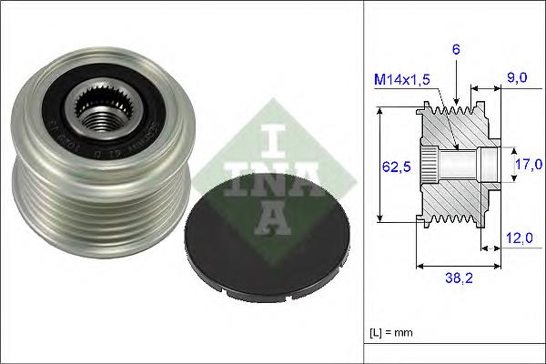 3732125301 Hyundai/Kia koło pasowe alternatora