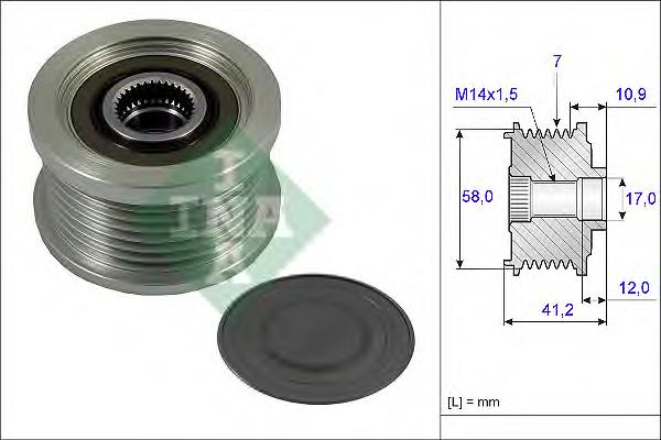 ZN5609 ERA koło pasowe alternatora