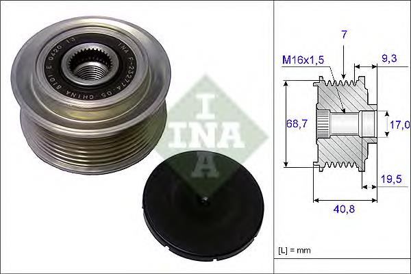 373214A000 Hyundai/Kia koło pasowe alternatora