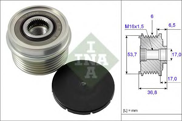 Koło pasowe alternatora Ford Mondeo 3 (B5Y)