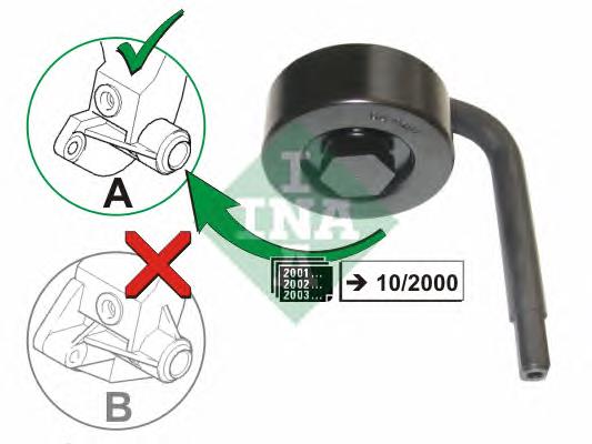 Rolka napinacza paska napędowego BMW 64552354034 cena, od 17,53 USD