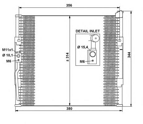 Do koszyka 80110SR1A23 Honda Chłodnica klimatyzacji