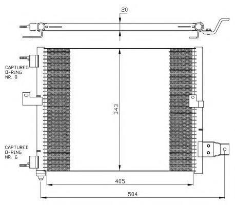 Chłodnica klimatyzacji Hyundai/Kia 9760602200 cena, od 73,21 USD