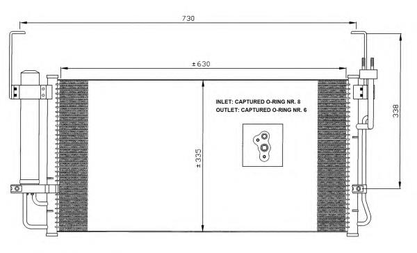 Chłodnica klimatyzacji NRF 35429 cena, od 110,46 USD
