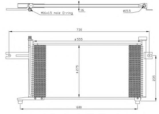 Chłodnica klimatyzacji Nissan/Infiniti 921106F600 cena, od 79,56 USD