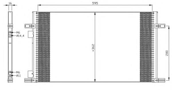 35298 NRF Chłodnica klimatyzacji