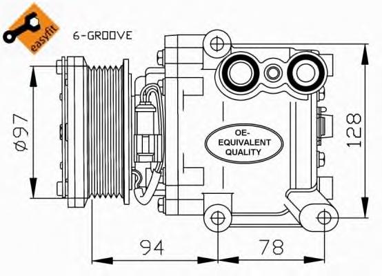 1811105 Ford Sprężarka klimatyzacji