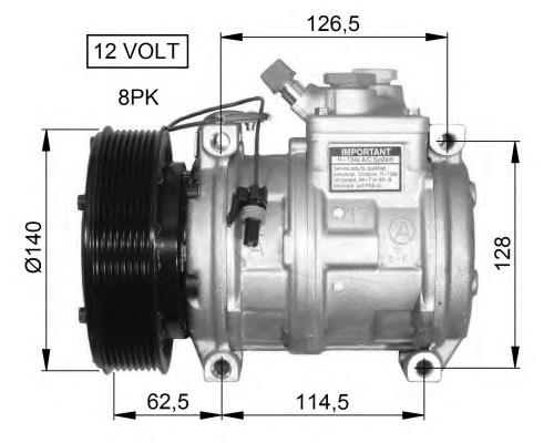 Sprężarka klimatyzacji NRF 32661