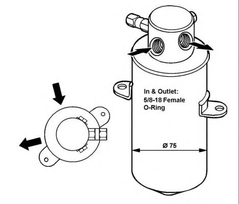 A1408300283 Mercedes osuszacz klimatyzacji