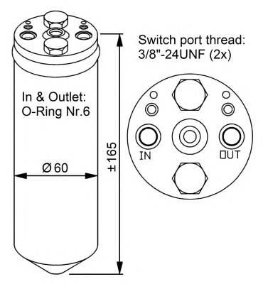 GE4T61500A Mazda osuszacz klimatyzacji