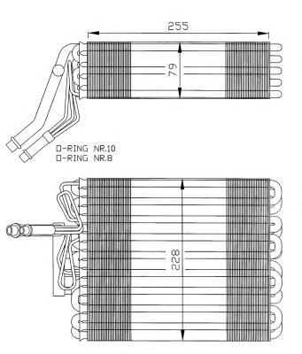 Parownik klimatyzacji VAG 1H1820103 cena, od 46,05 USD