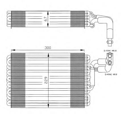 A1248300758 Mercedes parownik klimatyzacji