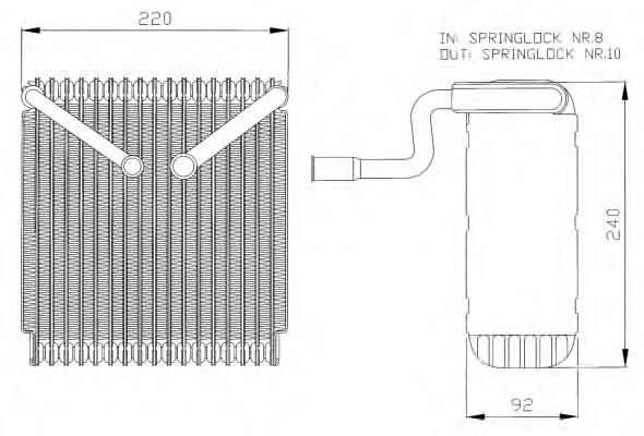 Parownik klimatyzacji do Ford Mondeo III B4Y