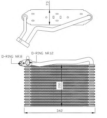 Parownik klimatyzacji NRF 36037