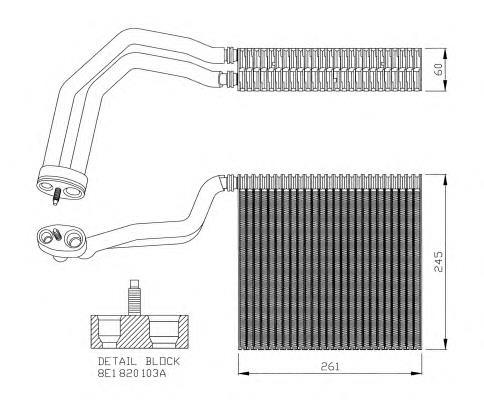 36138 NRF Parownik klimatyzacji