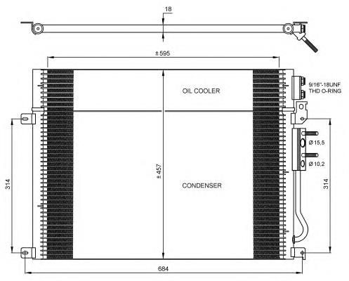 Chłodnica klimatyzacji Cargo 261112 cena, od 113,05 USD
