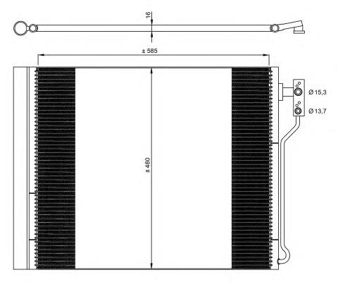 Chłodnica klimatyzacji BMW 64539350374 cena, od 130,09 USD