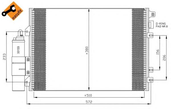 Chłodnica klimatyzacji NRF 35967 cena, od 106,01 USD