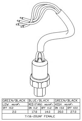 Czujnik ciśnienia bezwzględnego klimatyzacji Honda Accord IV sedana (CB3, CB7) (1990 - 1993) cena, od 40,88 USD