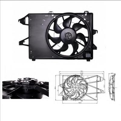 Wentylator elektryczny układu chłodzenia kompletny (silnik+wirnik) Ford 1317304 cena, od 78,32 USD