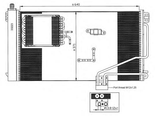 Chłodnica klimatyzacji Mercedes A2035000654 cena, od 111,09 USD