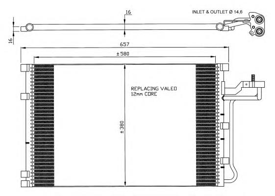 Chłodnica klimatyzacji Volvo 31356003 cena, od 115,07 USD