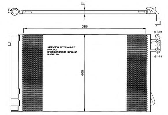 Chłodnica klimatyzacji NRF 35743 cena, od 105,80 USD