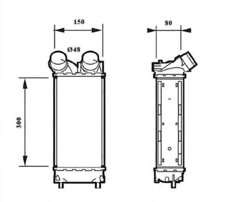 Chłodnica intercoolera NRF 30190