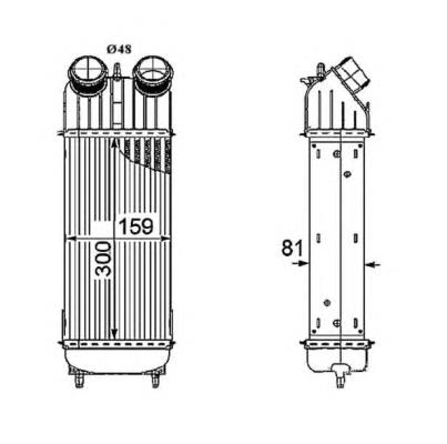 Chłodnica intercoolera NRF 30196