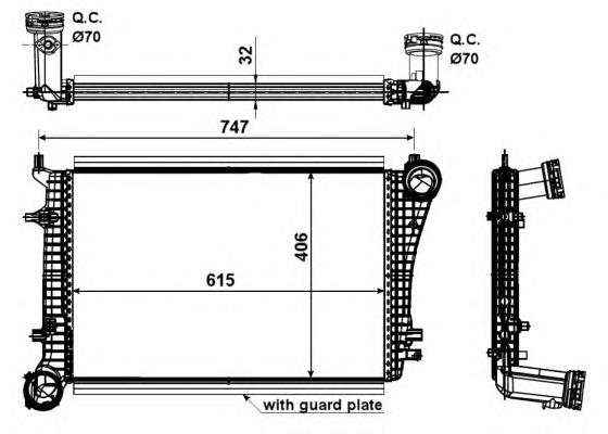 AC644879 Maxgear chłodnica intercoolera