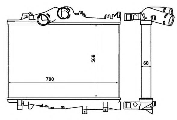 Do koszyka A9735010301 Mercedes Chłodnica intercoolera