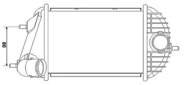 Chłodnica intercoolera Dasis 327002N cena, od 165,57 USD