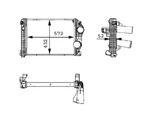 Chłodnica intercoolera Mercedes A9705010101 cena, od 447,48 USD