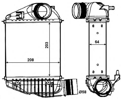 Chłodnica intercoolera NRF 30015