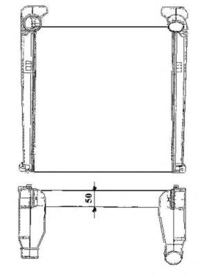 Chłodnica intercoolera MAN L2000 