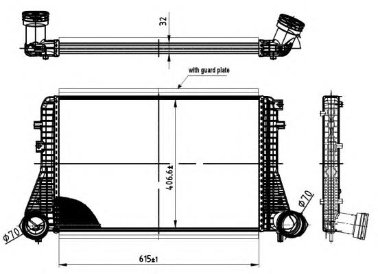 Chłodnica intercoolera Volkswagen Golf 6 (AJ5)