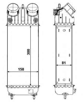 30473 NRF chłodnica intercoolera