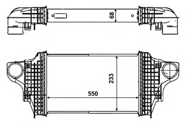 Chłodnica intercoolera NRF 30464