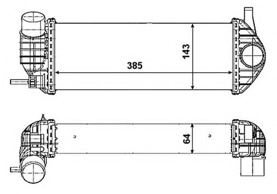 Chłodnica intercoolera NRF 30468