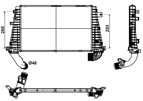 13152323 General Motors Chłodnica intercoolera