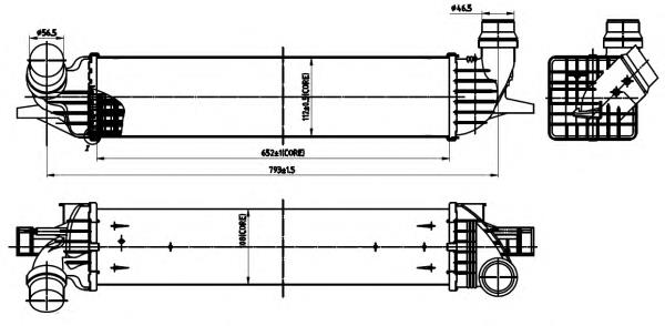 Chłodnica intercoolera NRF 30312