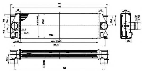 9065010301 VAG chłodnica intercoolera