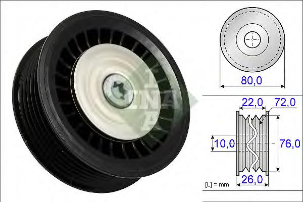 532 0678 10 INA rolka prowadząca, kierunkowa paska napędowego