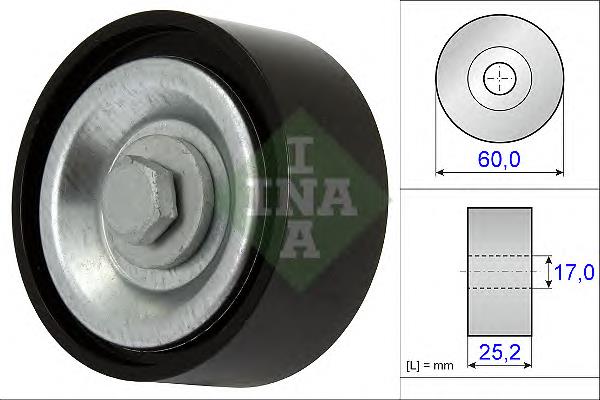 Rolka prowadząca, kierunkowa paska napędowego Renault (RVI) 119233042R cena, od 18,11 USD