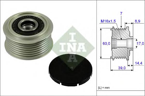 373224A320 Hyundai/Kia koło pasowe alternatora