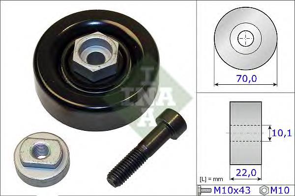 Rolka napinacza paska napędowego 531086410 INA