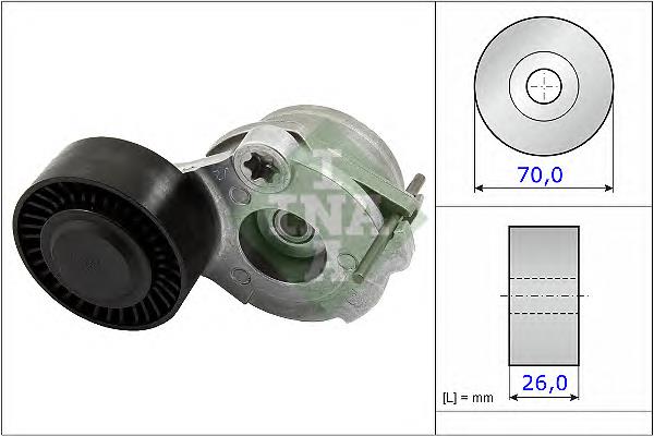 Napinacz paska napędowego VAG 95810236151 cena, od 29,61 USD