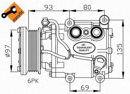 4336114 Ford sprężarka klimatyzacji